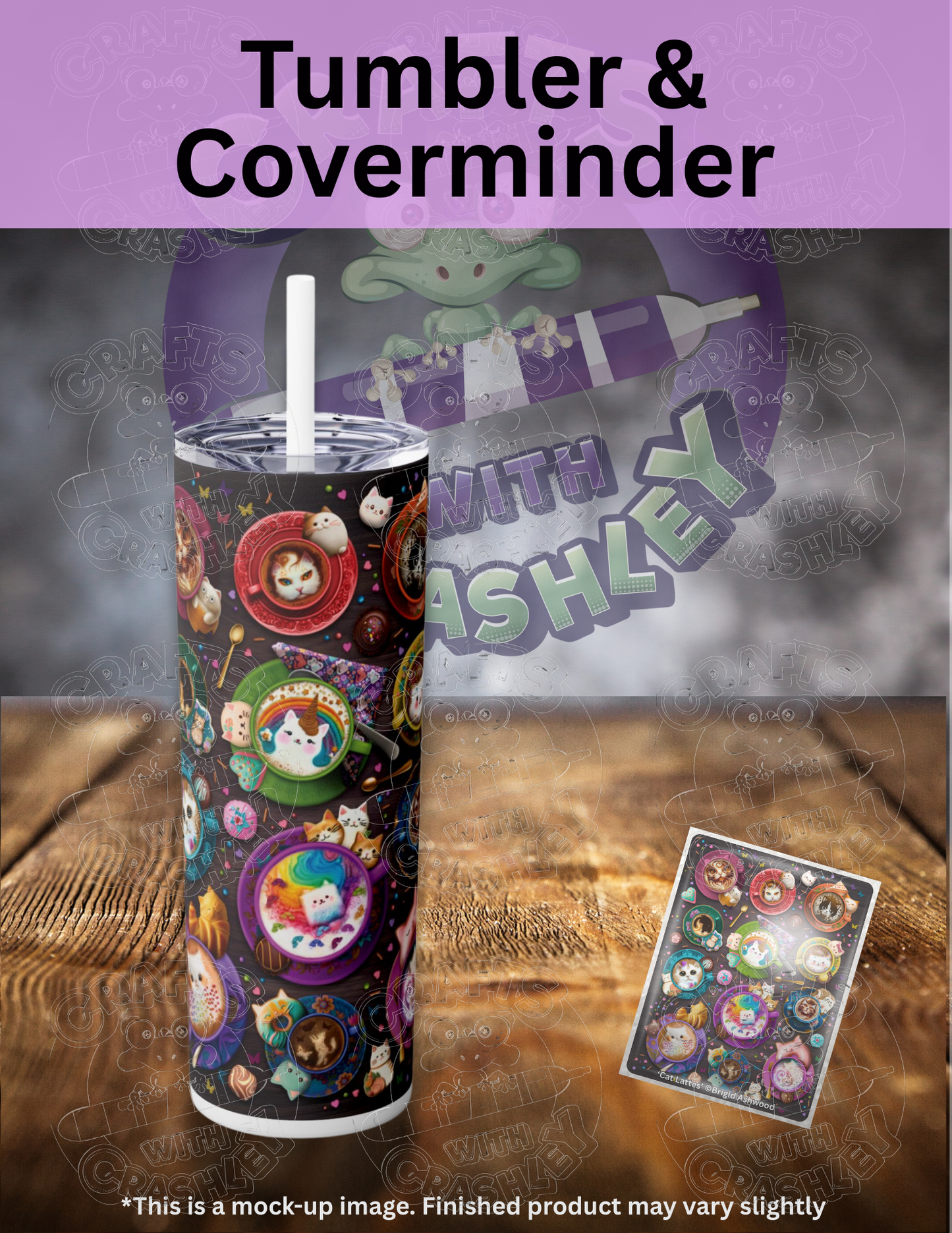 "Cat Lattes" by ©Brigid Ashwood Premium Accessories for Diamond Painting