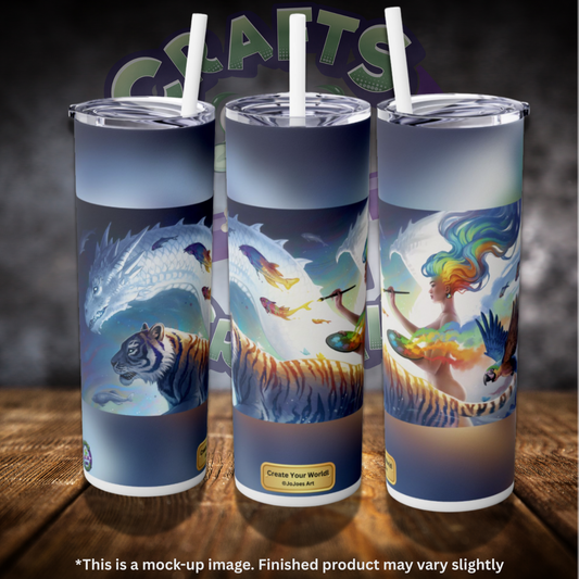 Create Your World by ©JoJoes Art 20oz Skinny Tumbler