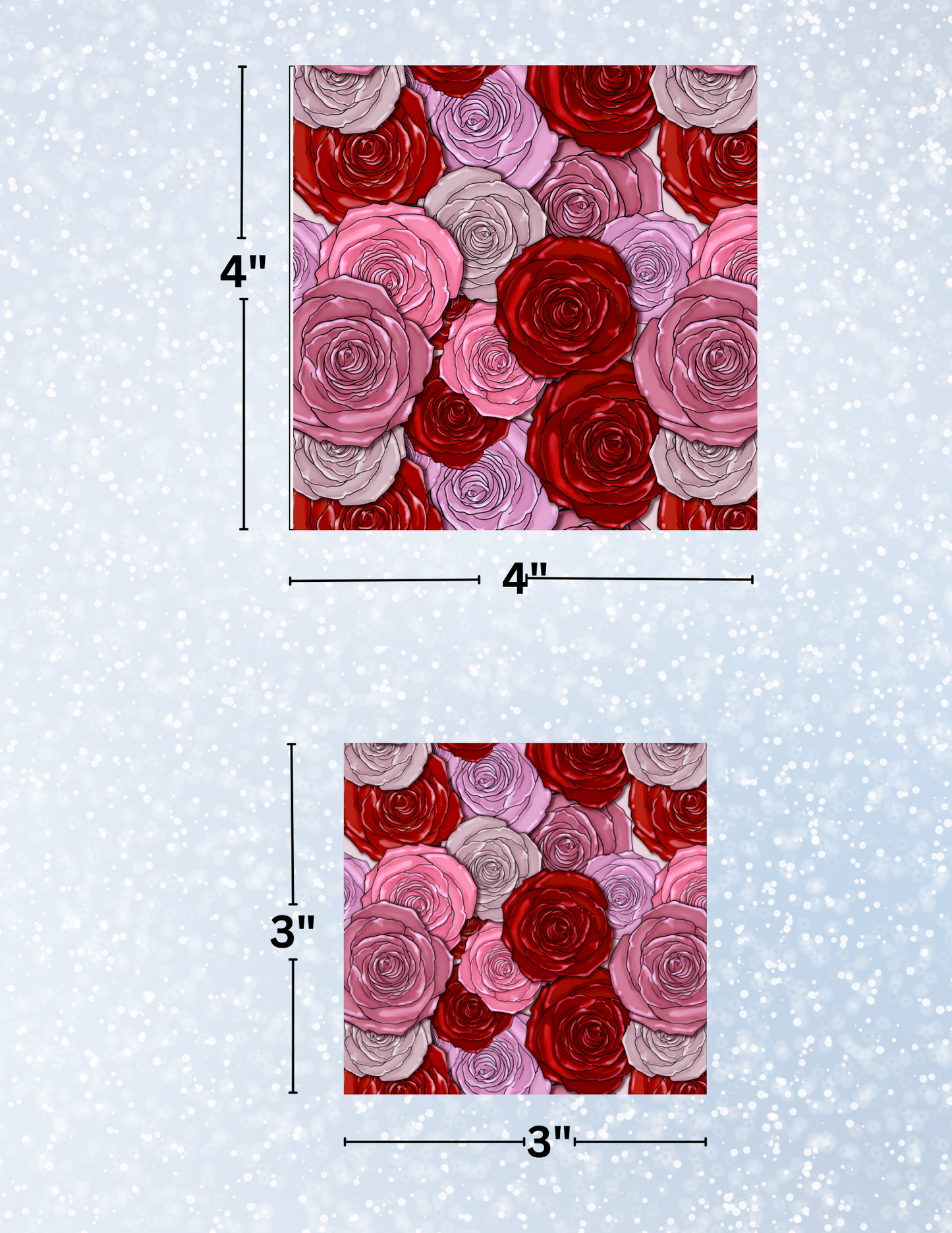 "Feel the Love" Decorative Diamond Painting Release Paper