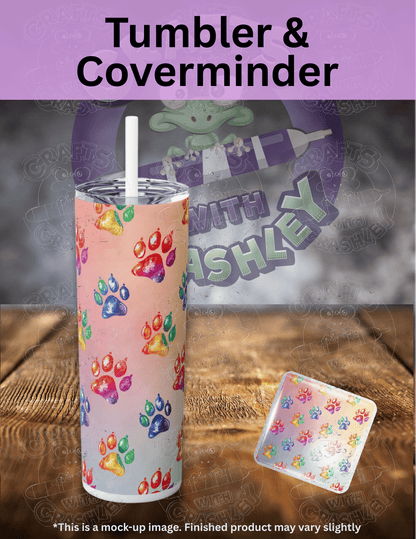 "Rainbow Paw Prints" Premium Accessories for Diamond Painting