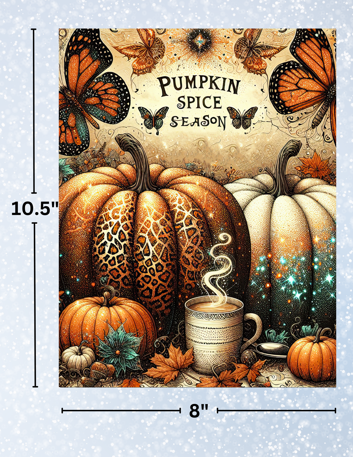 "Pumpkin Spice Season" Decorative Diamond Painting Release Papers