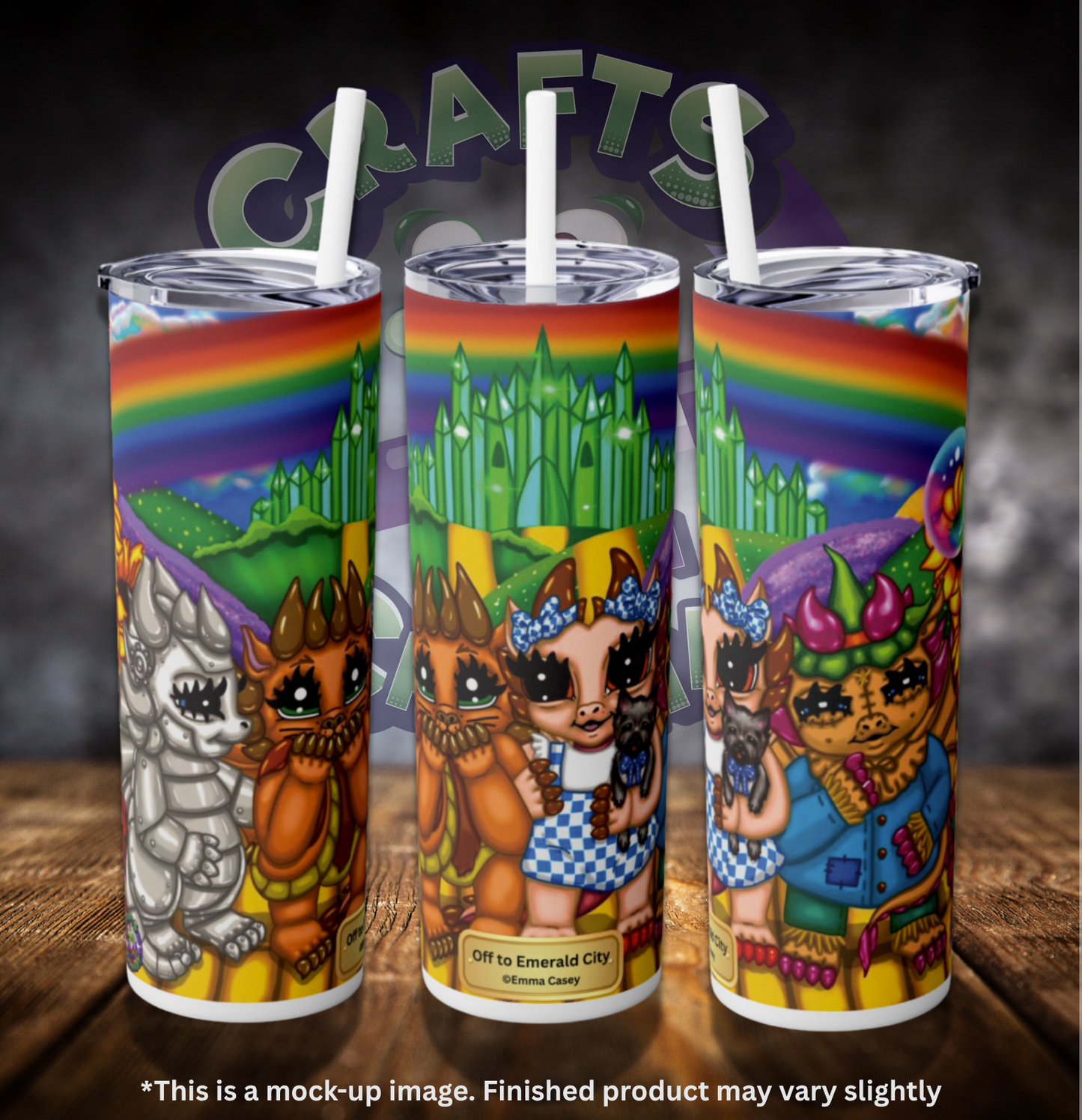 Off to Emerald City by ©Emma Casey 20oz Skinny Tumbler