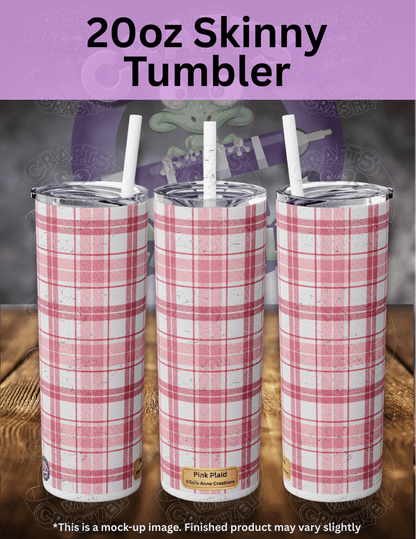 "Pink Plaid" by ©Sara Anne Creations Premium Accessories for Diamond Painting