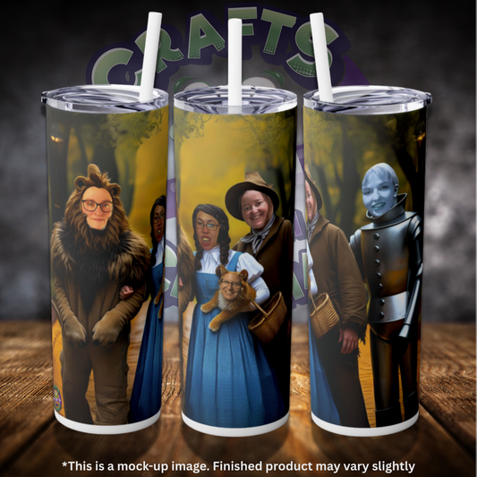 There's No Place Like Friends 20oz Skinny Tumbler