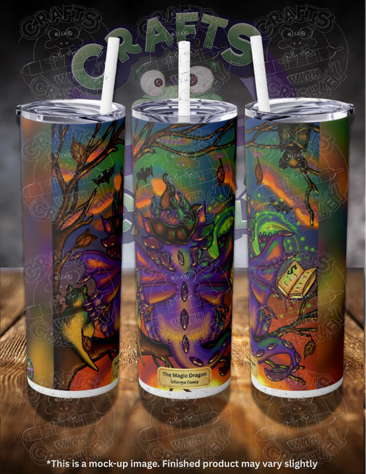 The Magic Dragon by ©Emma Casey 20oz Skinny Tumbler