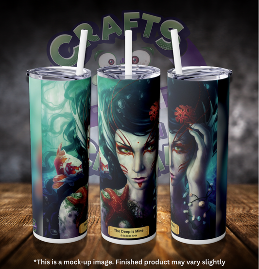 The Deep is Mine by ©JoJoes Art 20oz Skinny Tumbler