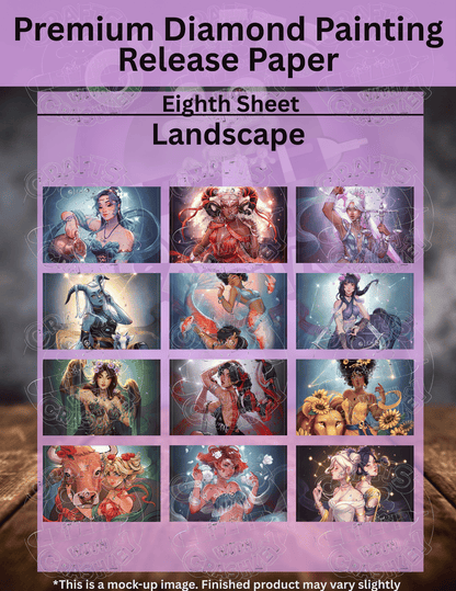 Limited Edition "Zodiac Combo Pack" by ©ChrissaBug Premium Release Paper for Diamond Painting