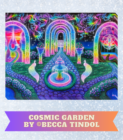 "Cosmic Garden" by Becca Tindol Decorative Diamond Painting Release Papers