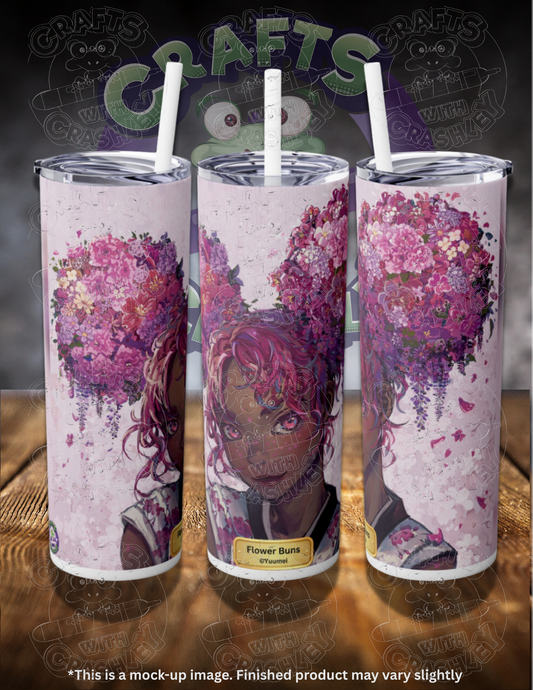 Flower Buns by ©Yuumei 20oz Skinny Tumbler