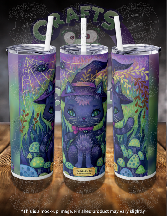 The Witch's Cat by ©Jeremiah Ketner 20oz Skinny Tumbler
