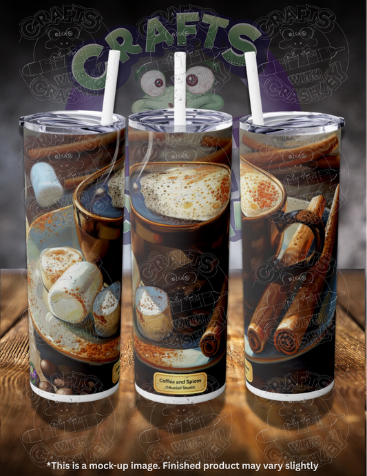 Coffee and Spices by ©Auclair Studio 20oz Skinny Tumbler