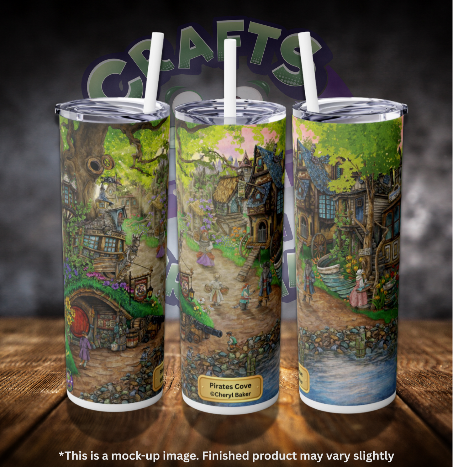 Pirates Cove by ©Cheryl Baker 20oz Skinny Tumbler