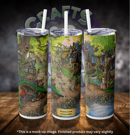 Pirates Cove by ©Cheryl Baker 20oz Skinny Tumbler