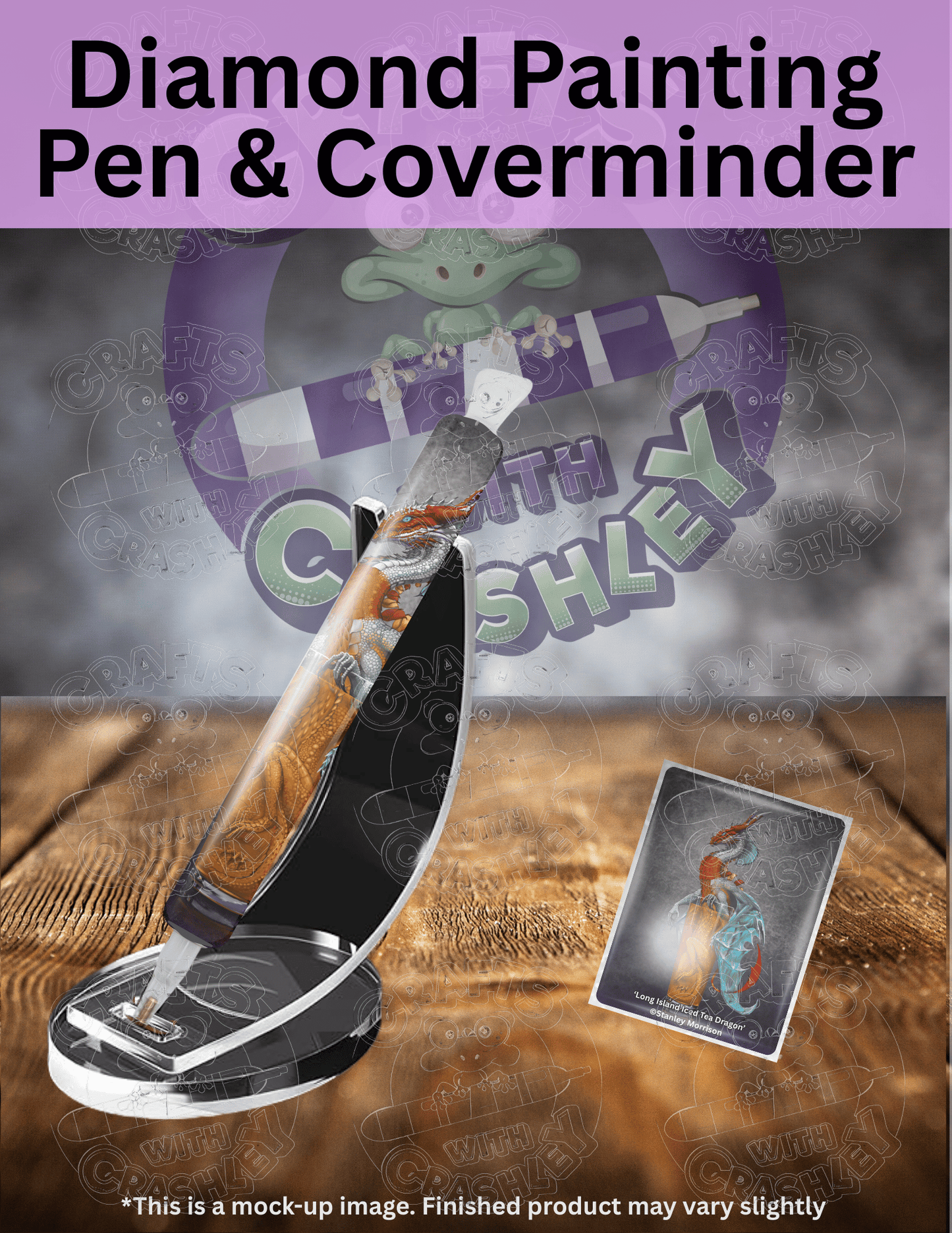 "Long Island Iced Tea Dragon" by ©Stanley Morrison Premium Accessories for Diamond Painting