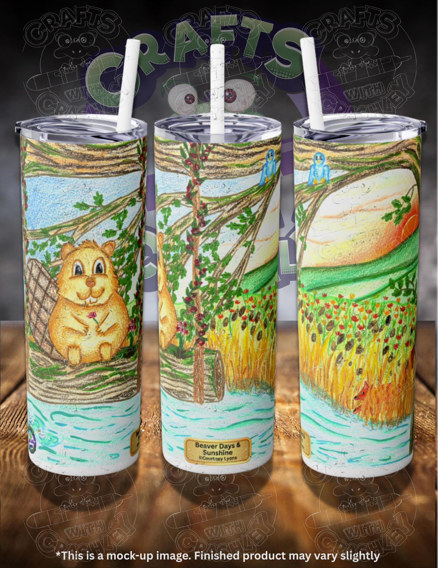 Beaver Days & Sunshine by ©Courtney Lyons 20oz Skinny Tumbler