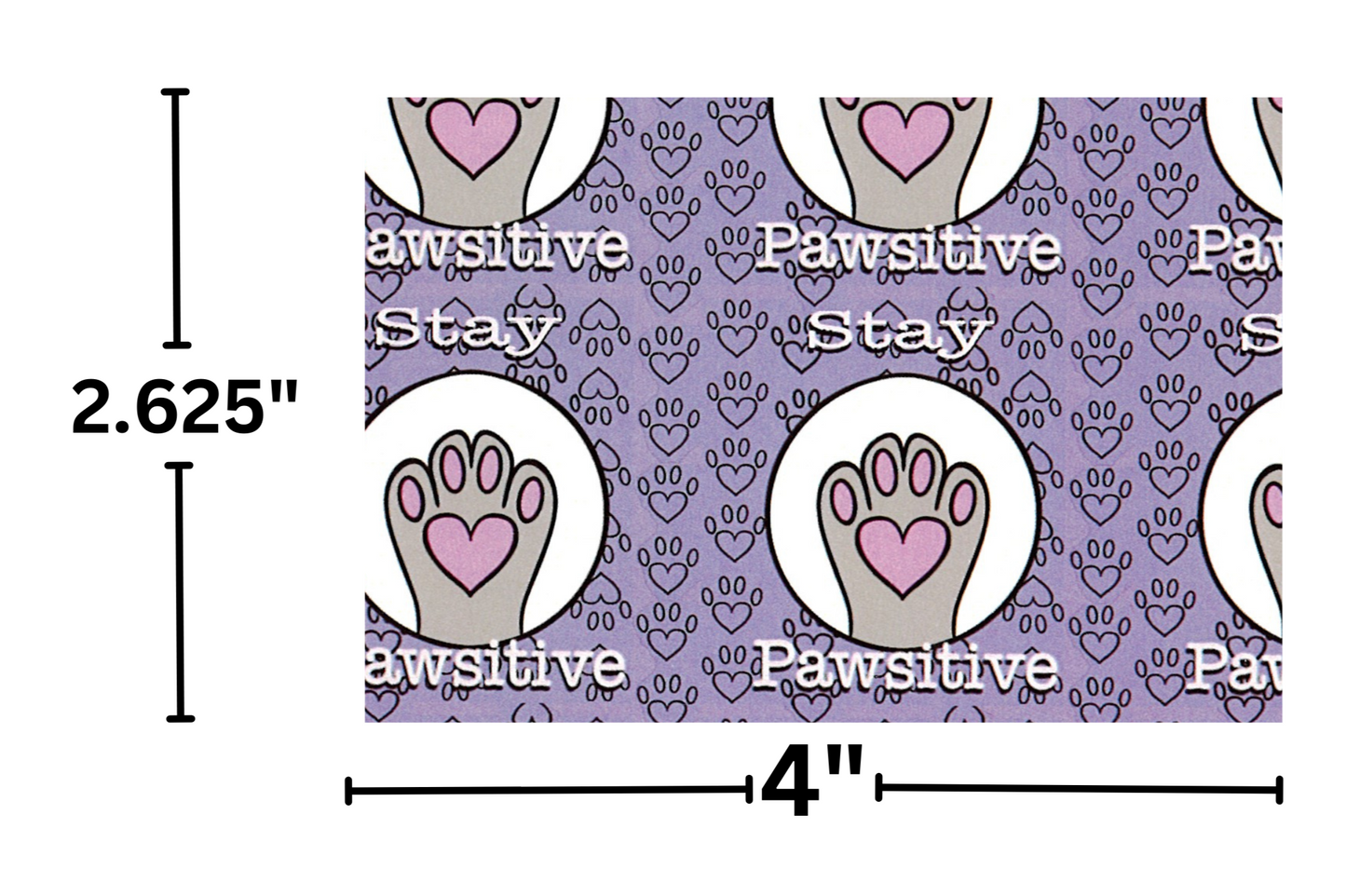 "Stay Pawsitive" by Mrs Coffee Decorative Diamond Painting Release Papers