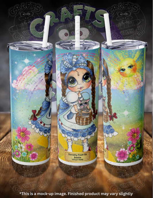 Dorothy From Oz Bestie by ©Sherri Baldy 20oz Skinny Tumbler