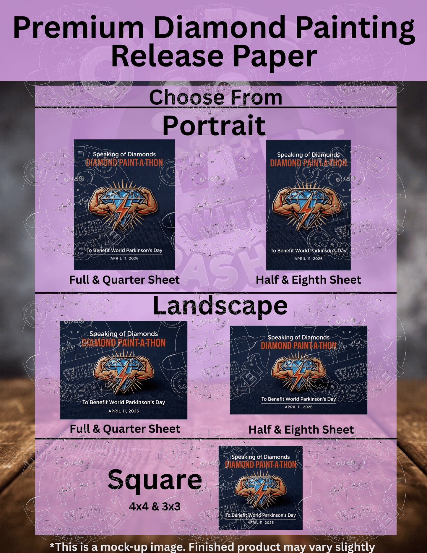 "Paint Away Parkinsons 2026" Premium Accessories for Diamond Painting