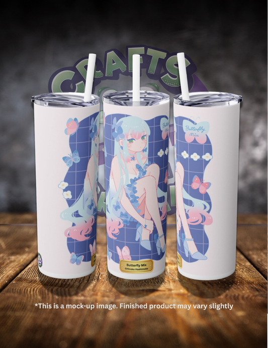 Butterfly Mix by ©Hiroko Hashimoto 20oz Skinny Tumbler