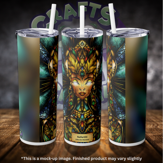 Nefertiti by ©Mandie Manzano 20oz Skinny Tumbler
