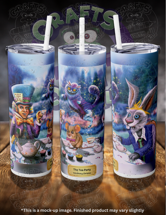 The Tea Party by ©Anthony Christou 20oz Skinny Tumbler