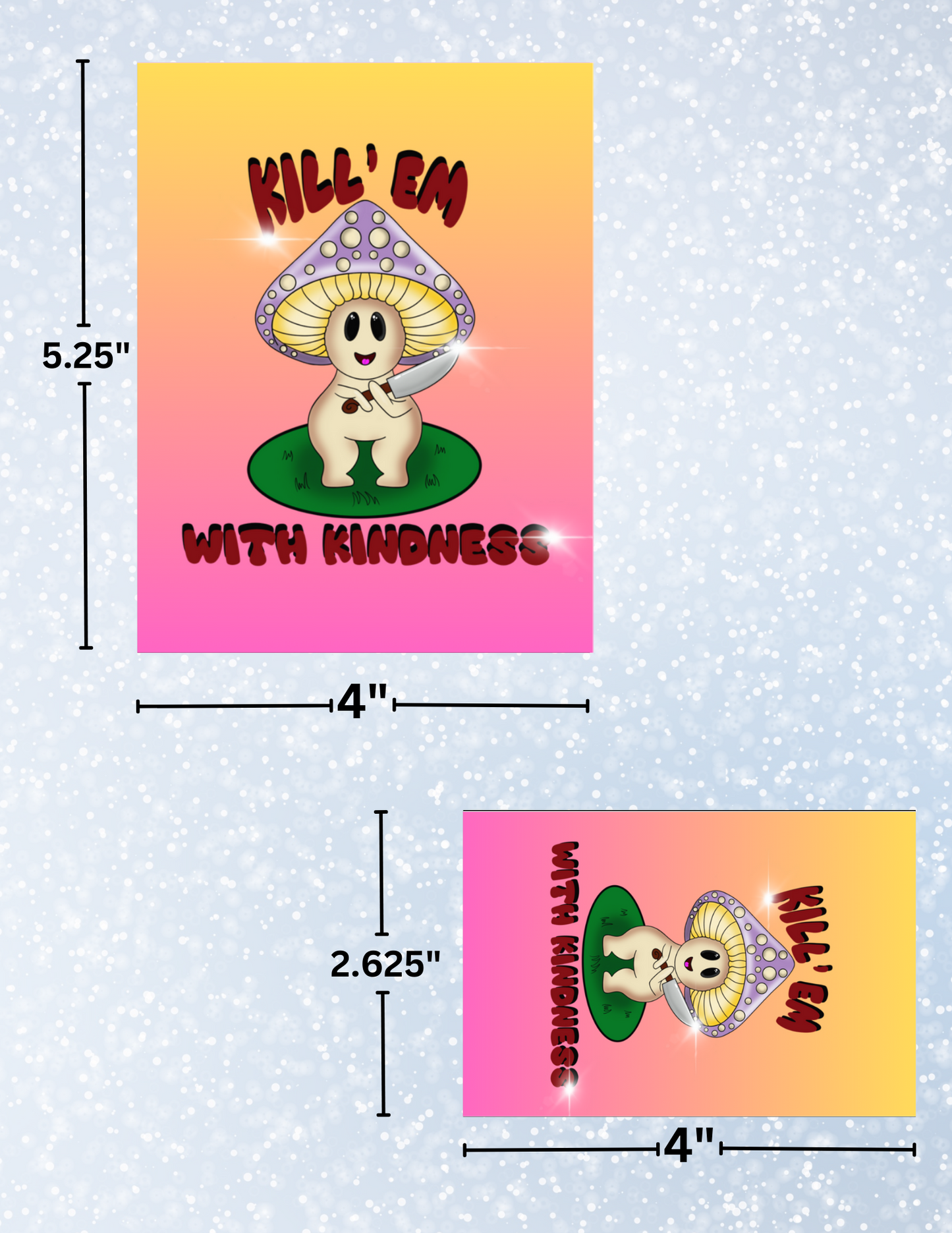 "Kill 'em With Kindness" by Mrs Coffee Decorative Diamond Painting Release Papers