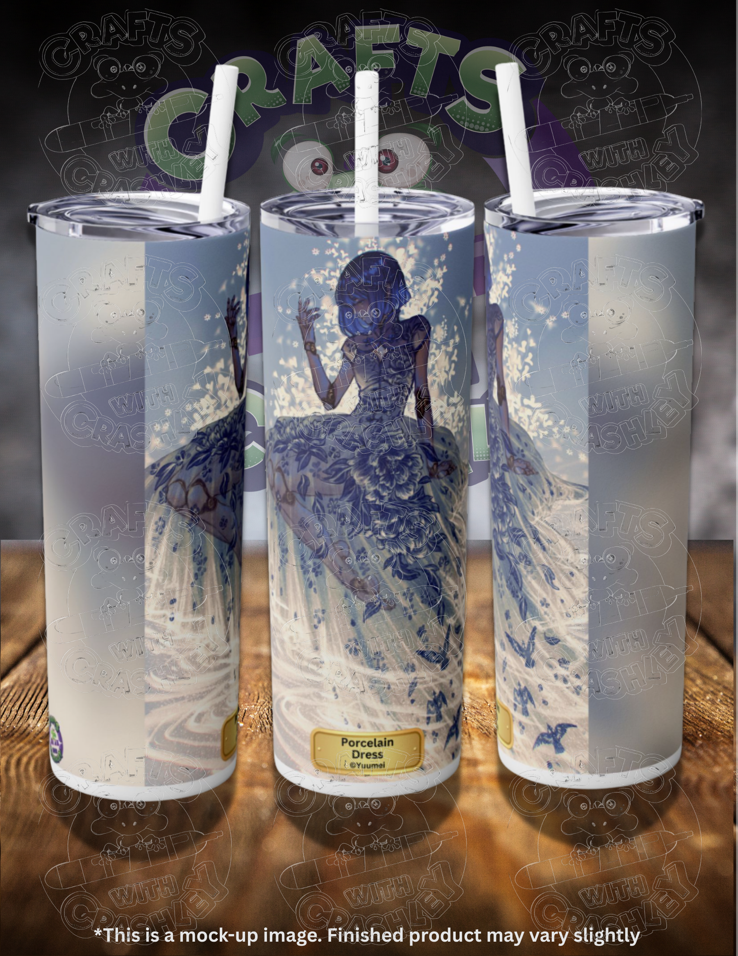 Porcelain Dress by ©Yuumei 20oz Skinny Tumbler