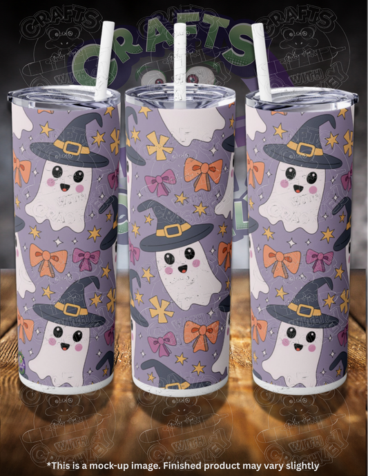 Ghostly Fun Skinny Tumbler