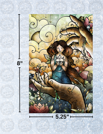 "Who You Say I Am" by ©Mandie Manzano Decorative Diamond Painting Release Papers