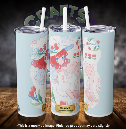 Tulip Mix by ©Hiroko Hashimoto 20oz Skinny Tumbler