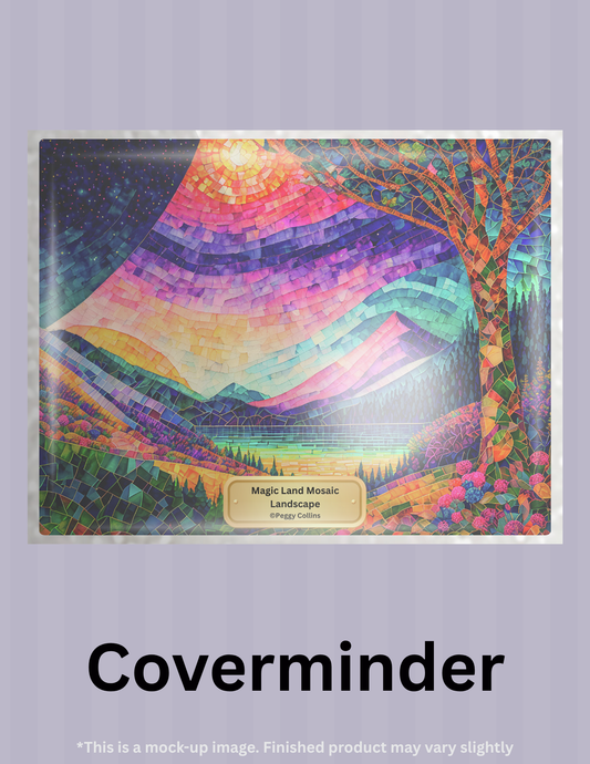Magic Land Mosaic Landscape by ©Peggy Collins Limited Edition Coverminder