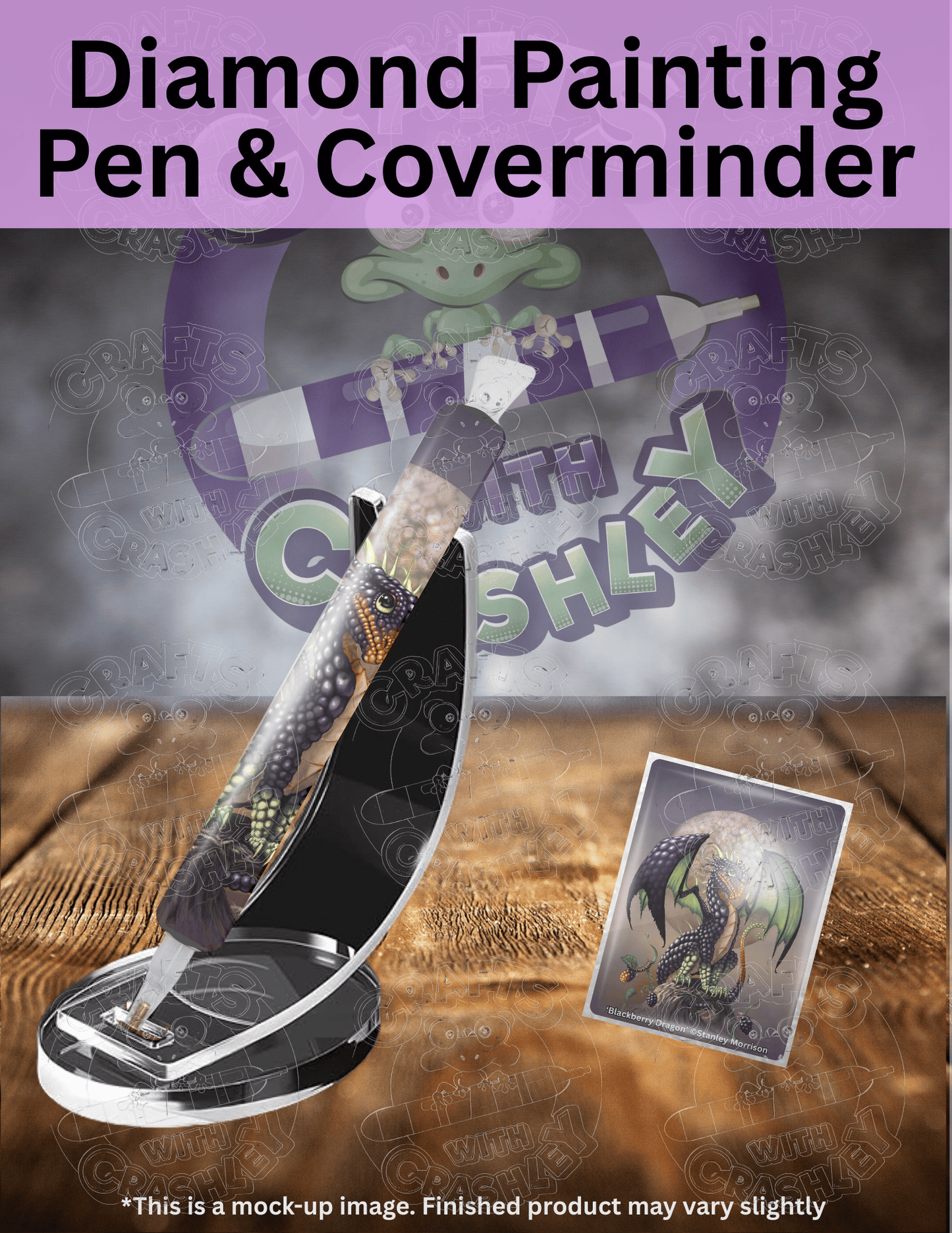 "Blackberry Dragon" by ©Stanley Morrison Premium Accessories for Diamond Painting