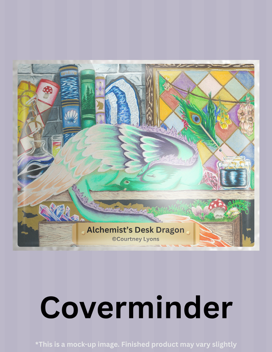 Alchemist's Desk Dragon By ©Courtney Lyons Limited Edition Coverminder