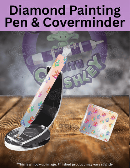 "Rainbow Paw Prints" Premium Accessories for Diamond Painting