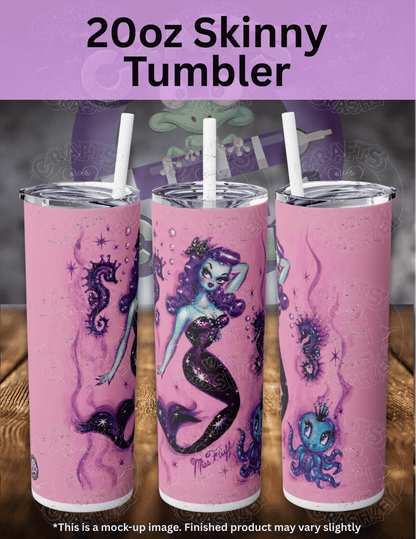 "Purple Haired Mermaid" by ©Miss Fluff Premium Accessories for Diamond Painting