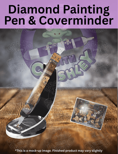 "Woofing From Home" by ©Brigid Ashwood Premium Accessories for Diamond Painting