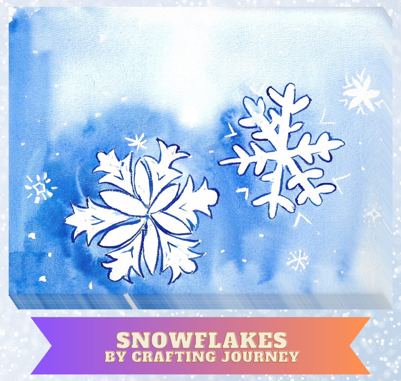 "Snowflakes" By Crafting Journey Decorative Diamond Painting Release Papers