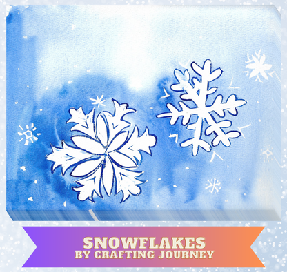 "Snowflakes" By Crafting and Crime Daily Decorative Diamond Painting Release Papers