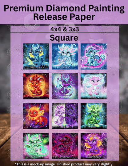 Limited Edition "Zodiac Combo Pack" by ©Sheena Pike Premium Release Paper for Diamond Painting