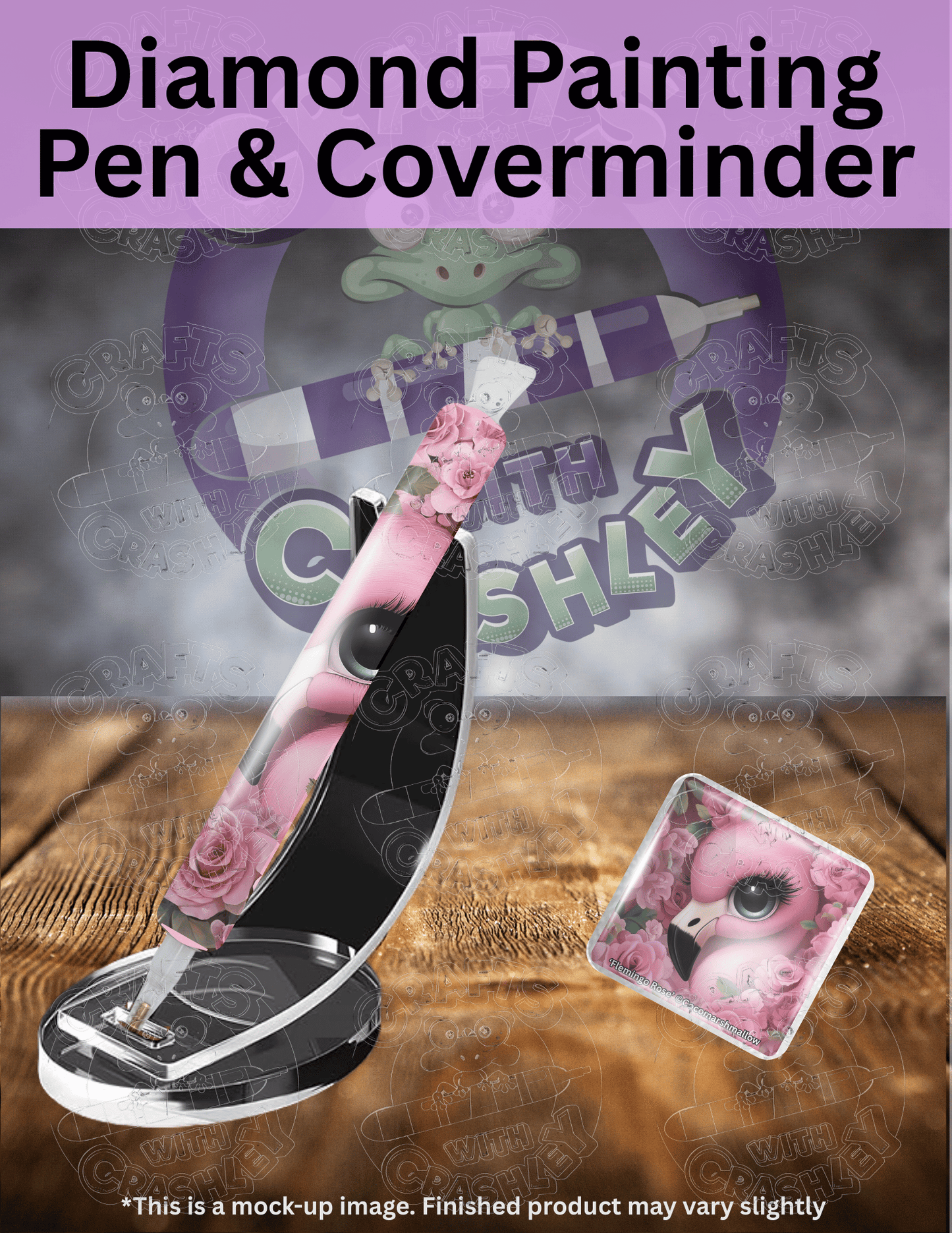 "Flamingo Rose" by ©Cocomarshmallow Premium Accessories for Diamond Painting