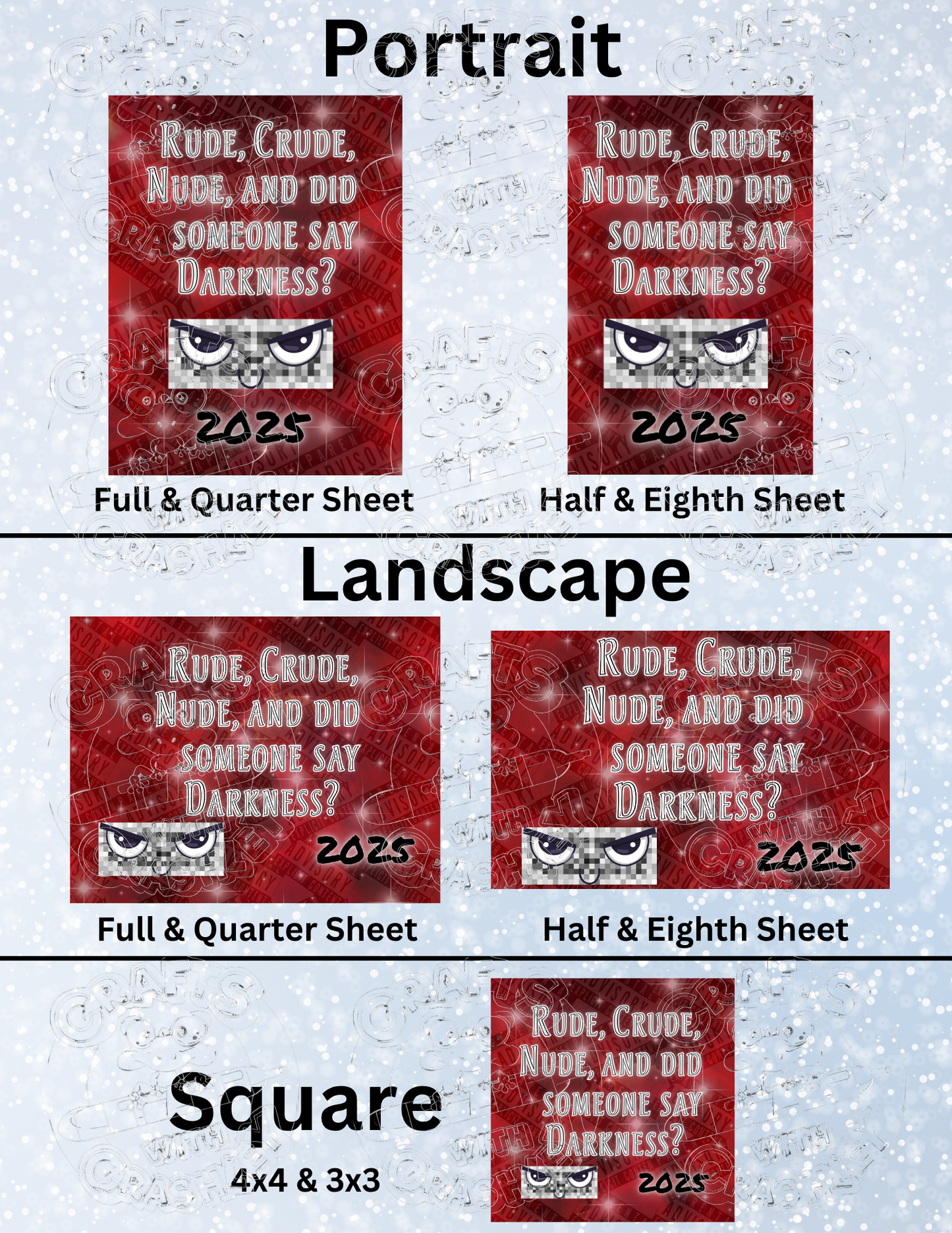 Product Bundle "Rude, Crude, Nude & Dark 2025"