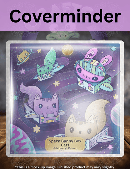 "Space Bunny Box Cats" by ©Jeremiah Ketner Premium Accessories for Diamond Painting