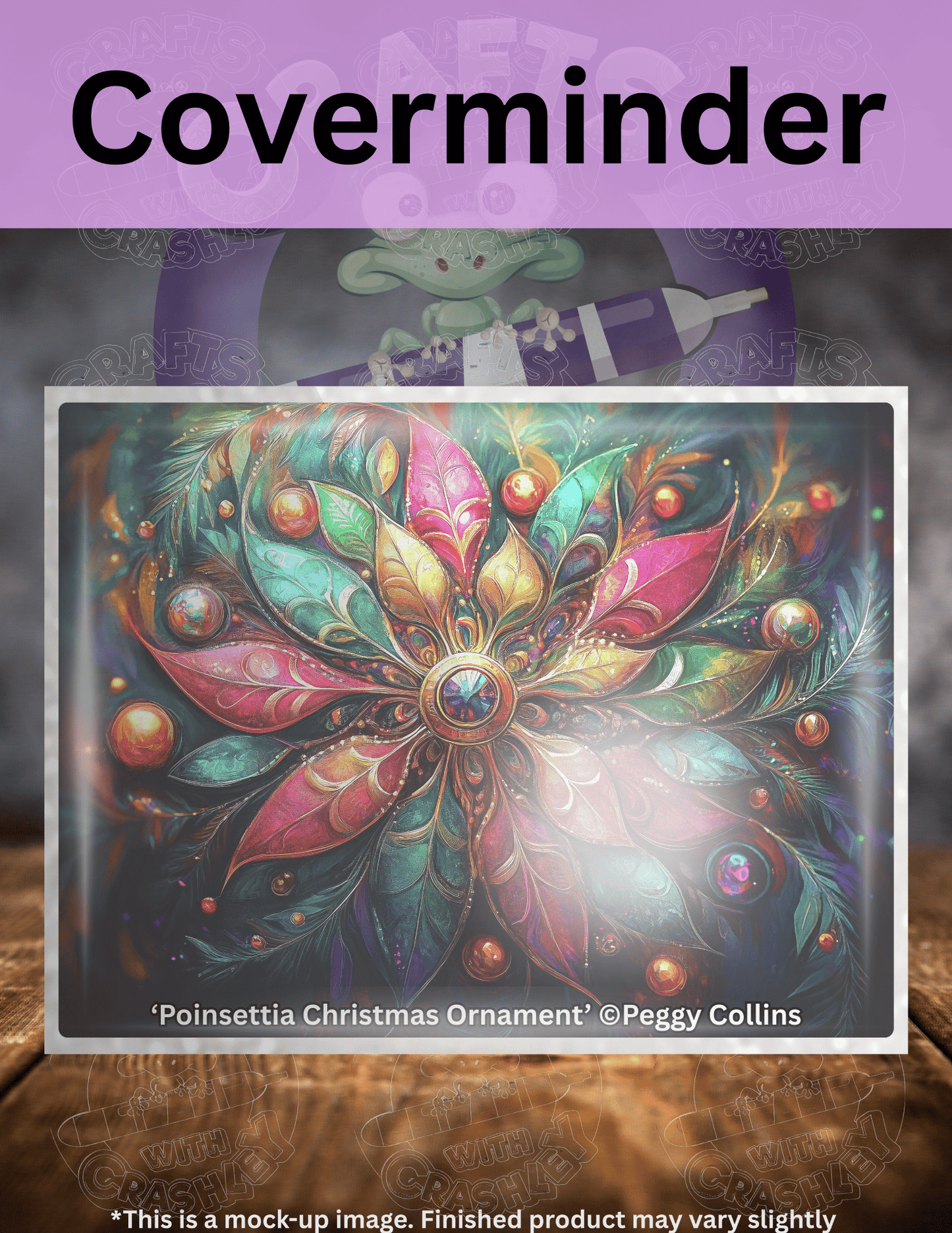 "Poinsettia Christmas Ornament" by ©Peggy Collins Premium Accessories for Diamond Painting