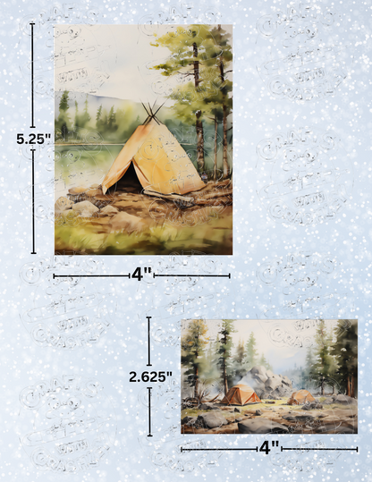 "Camping with the Beaver" Decorative Diamond Painting Release Papers