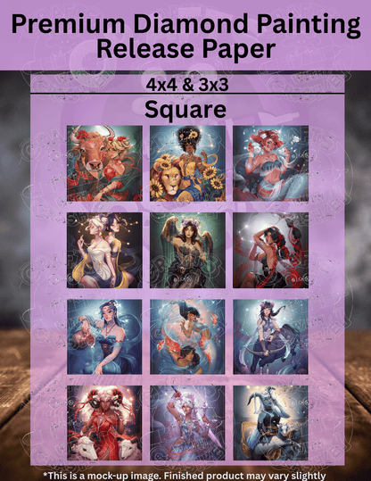 Limited Edition "Zodiac Combo Pack" by ©ChrissaBug Premium Release Paper for Diamond Painting