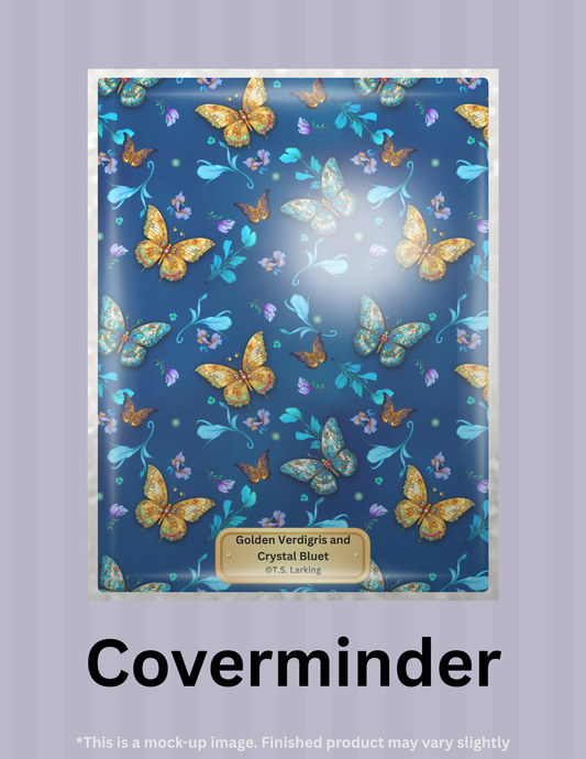Golden Verdigris AND Crystal Bluet by ©T.S. Larking Limited Edition Coverminder