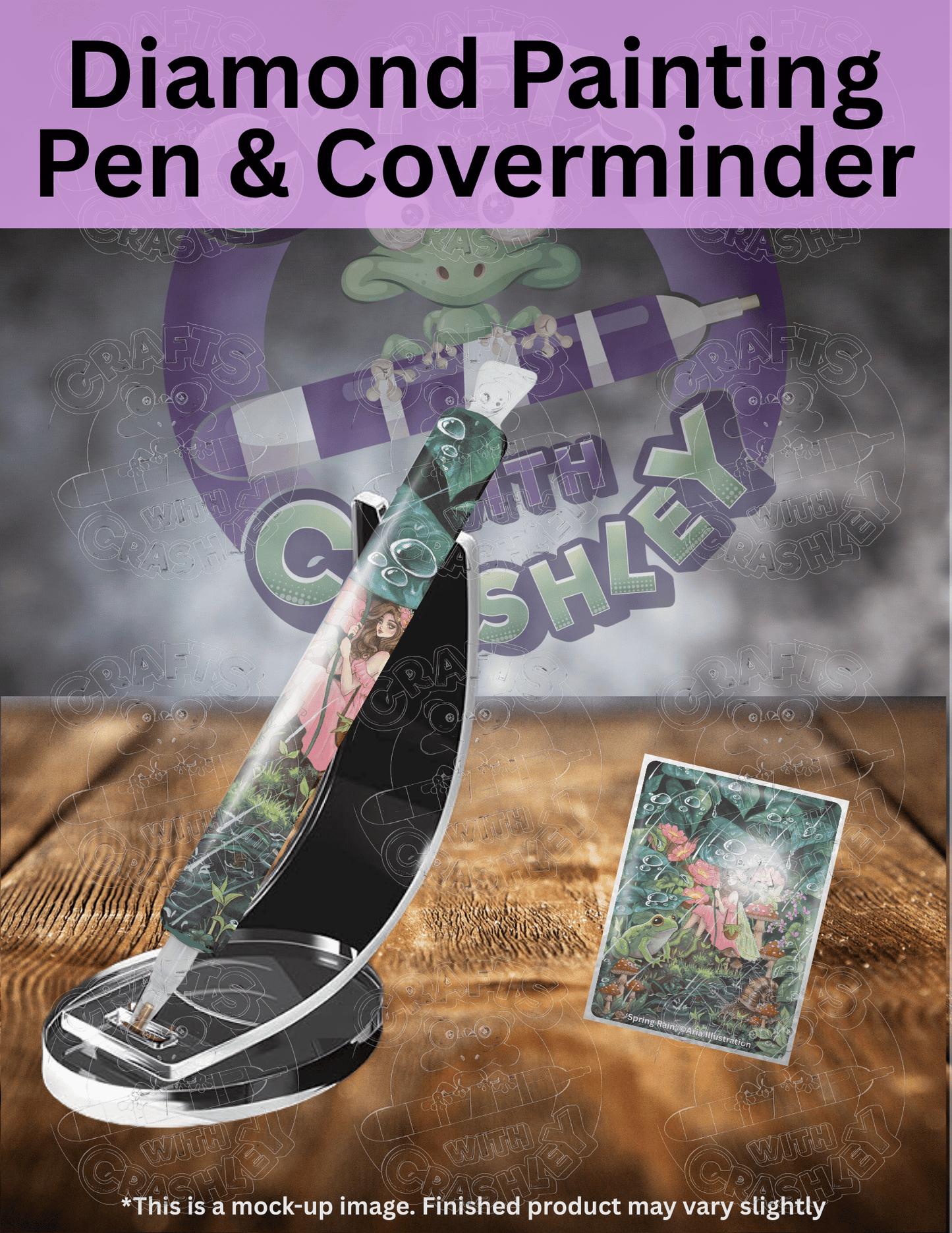 "Spring Rain" by ©Aria Illustration Premium Accessories for Diamond Painting