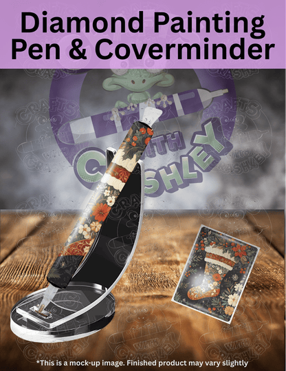 "Poinsettia Stocking" Premium Accessories for Diamond Painting