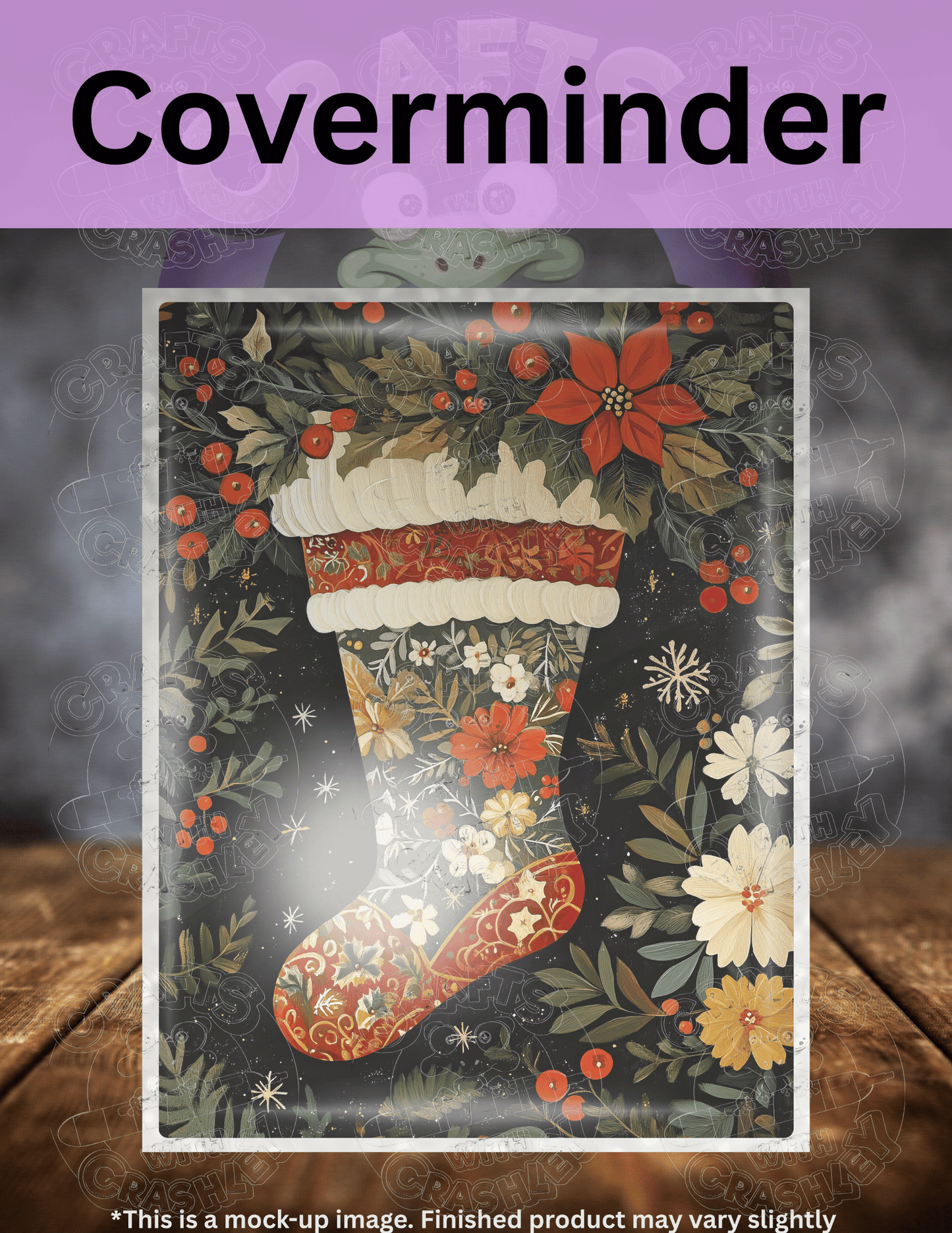 "Poinsettia Stocking" Premium Accessories for Diamond Painting