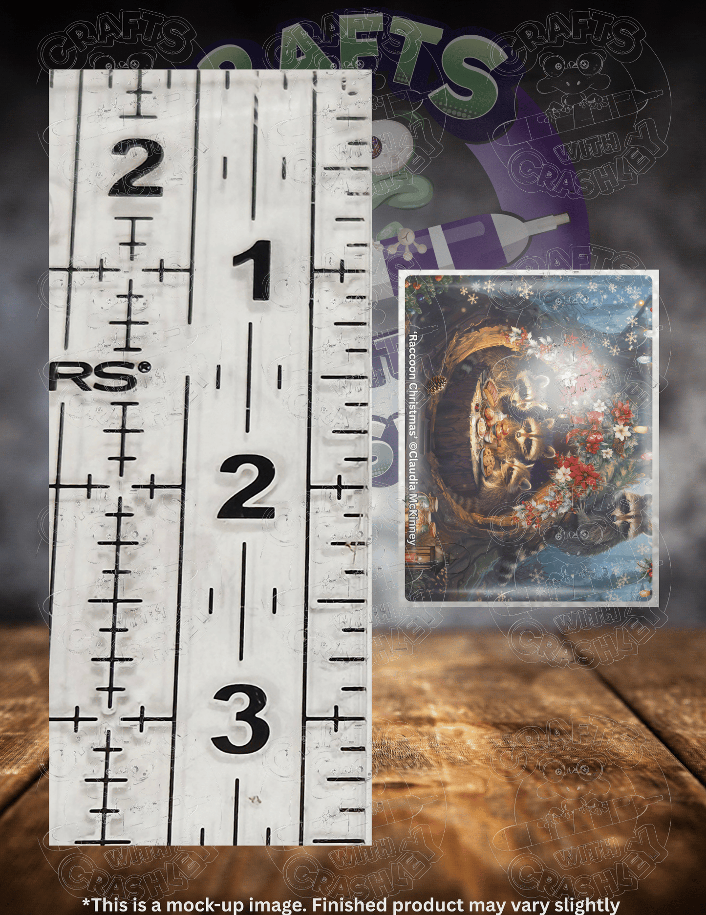 "Raccoon Christmas" by ©Claudia McKinney Premium Accessories for Diamond Painting